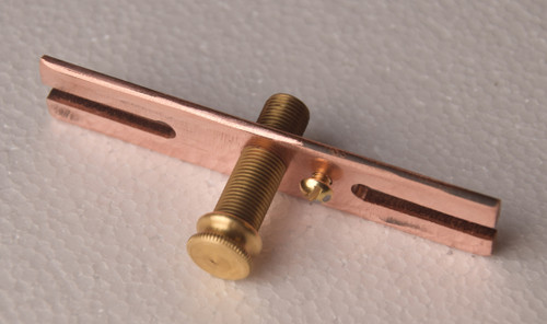 Solid brass cross bar, nipple, cap nut and ground screw.  Excellent for harsh climates.
