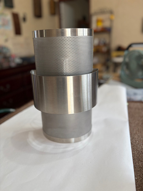 Three Tiered Ziggurat Sconce (bargain priced 1 only) Stainless Steel