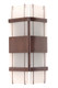 Floating Glass Transitional Wall Light shown in antique copper with frosted glass