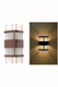 Floating Glass Sconce with frosted glass with dark antique copper.