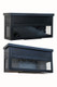 Hidden Glass Mailbox - Horizontal - Oil rubbed bronze with Seeded Glass - Multiple views