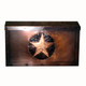 Texas Star Mailbox - Horizontal - Dark antique copper finish