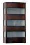 Slat Wall Sconce - Antique Copper finish with Frosted Glass