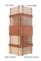 Floating Glass Wall Sconce shown in light antique copper with various glass diffusers