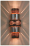 Get an even more unique and artsy looking light fixture by choosing one of our unique burned copper choices and combine that with stainless steel, brass and/or various shades of copper.