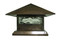 Pitched Roof Post Lantern Light - Antique copper finish with water glass