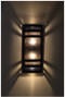 Grey Mica Wall Sconce lit