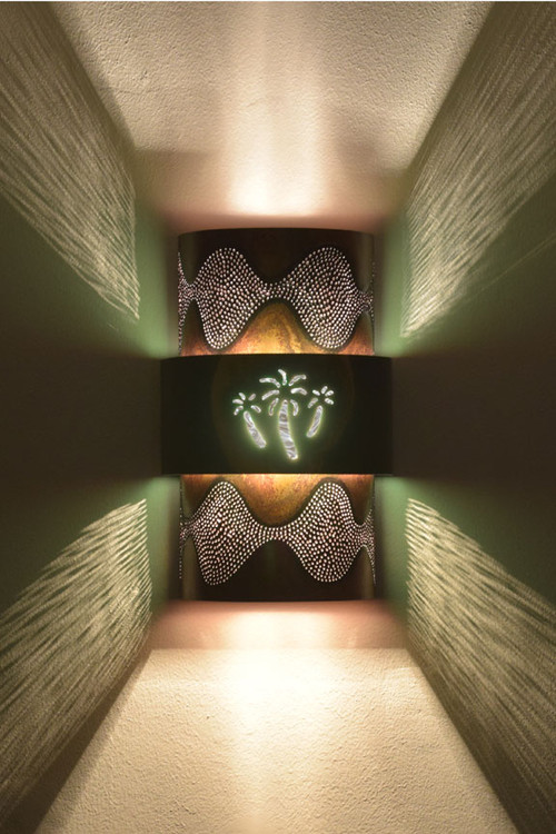 Palm Tree Sconce Light - Indoor or Outdoor Sconce