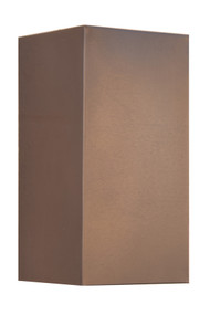 Medium antique copper wall sconce.  Available with an opaque lid for dark sky compliant lighting.  Also available in an ADA lighting model.  Ask us for your special lighting needs.