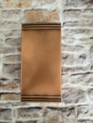 Rectangular Wall Sconce 6 inches wide, 12 inches tall and 5 inches deep. From the showroom. Only one left at this price. 
