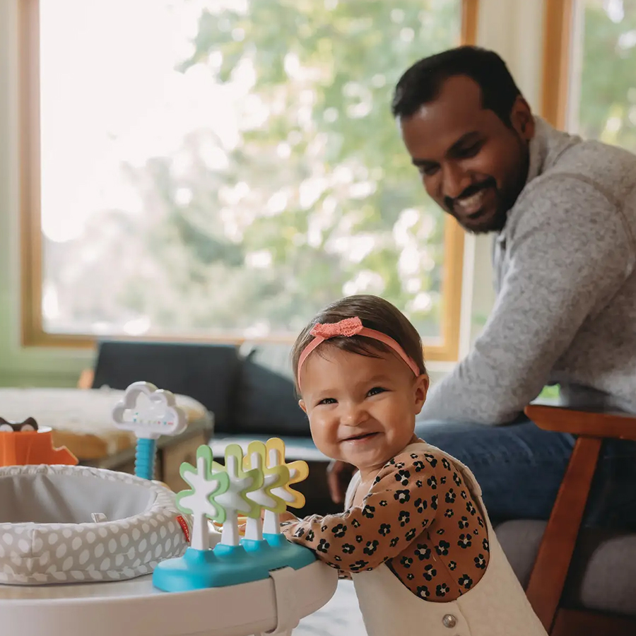 happy child with a toy