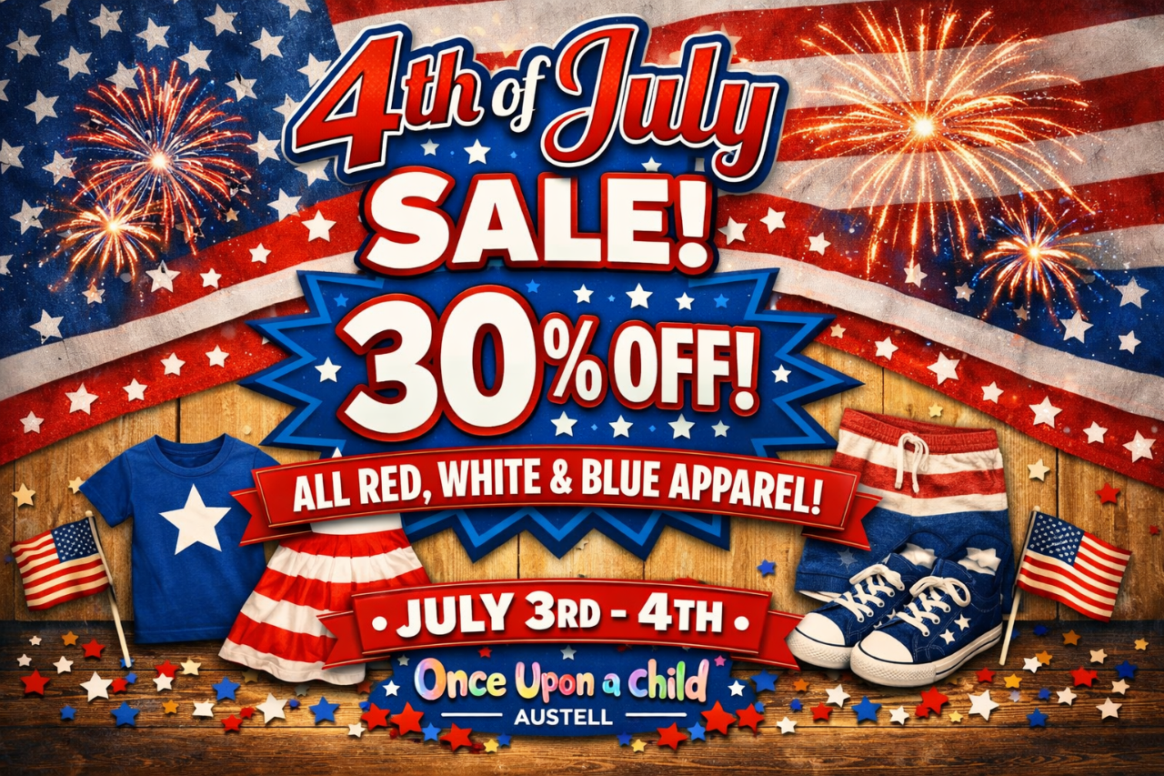 Flyer for 4th of July sale