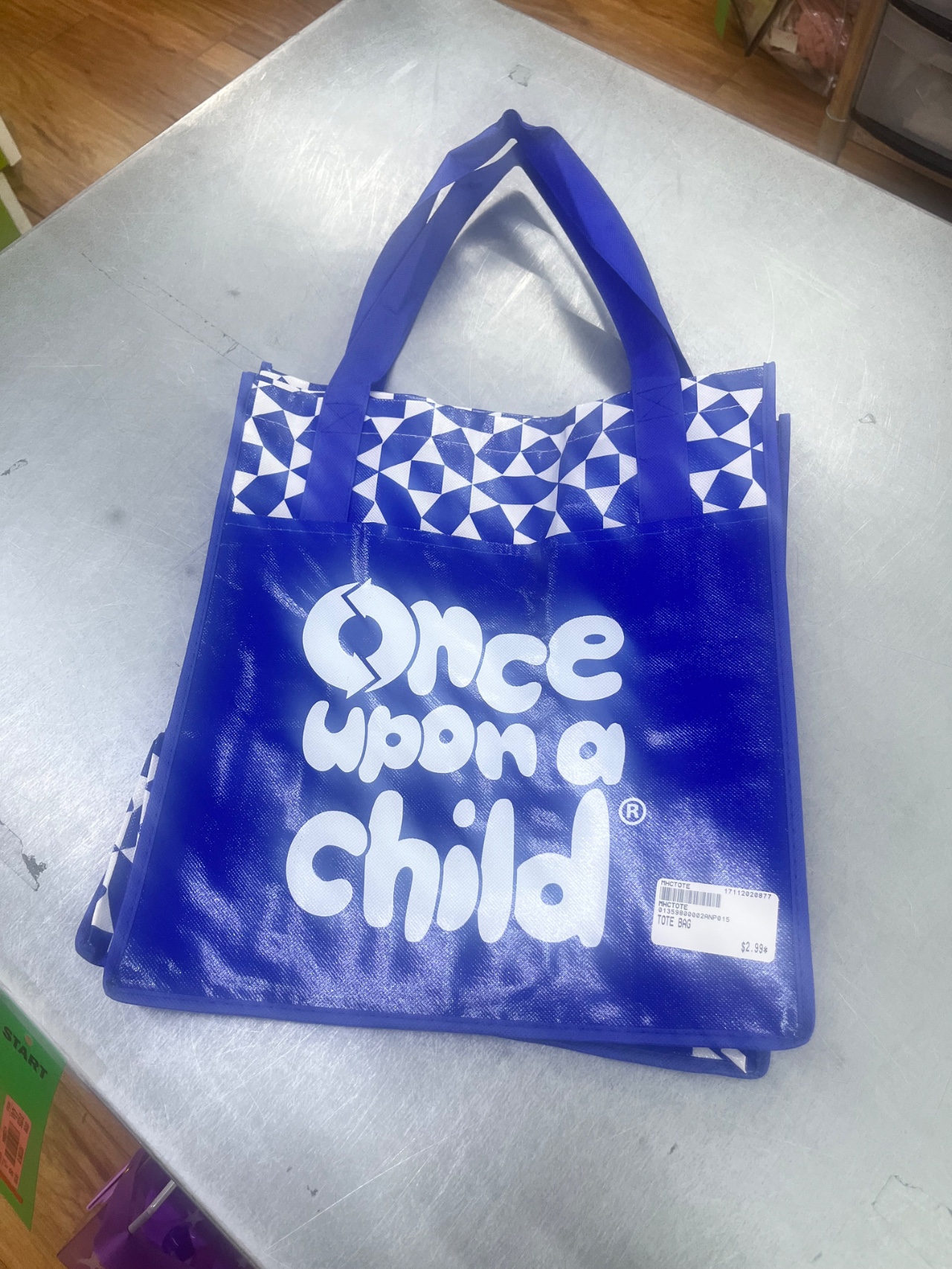 Tote bag from once upon a child