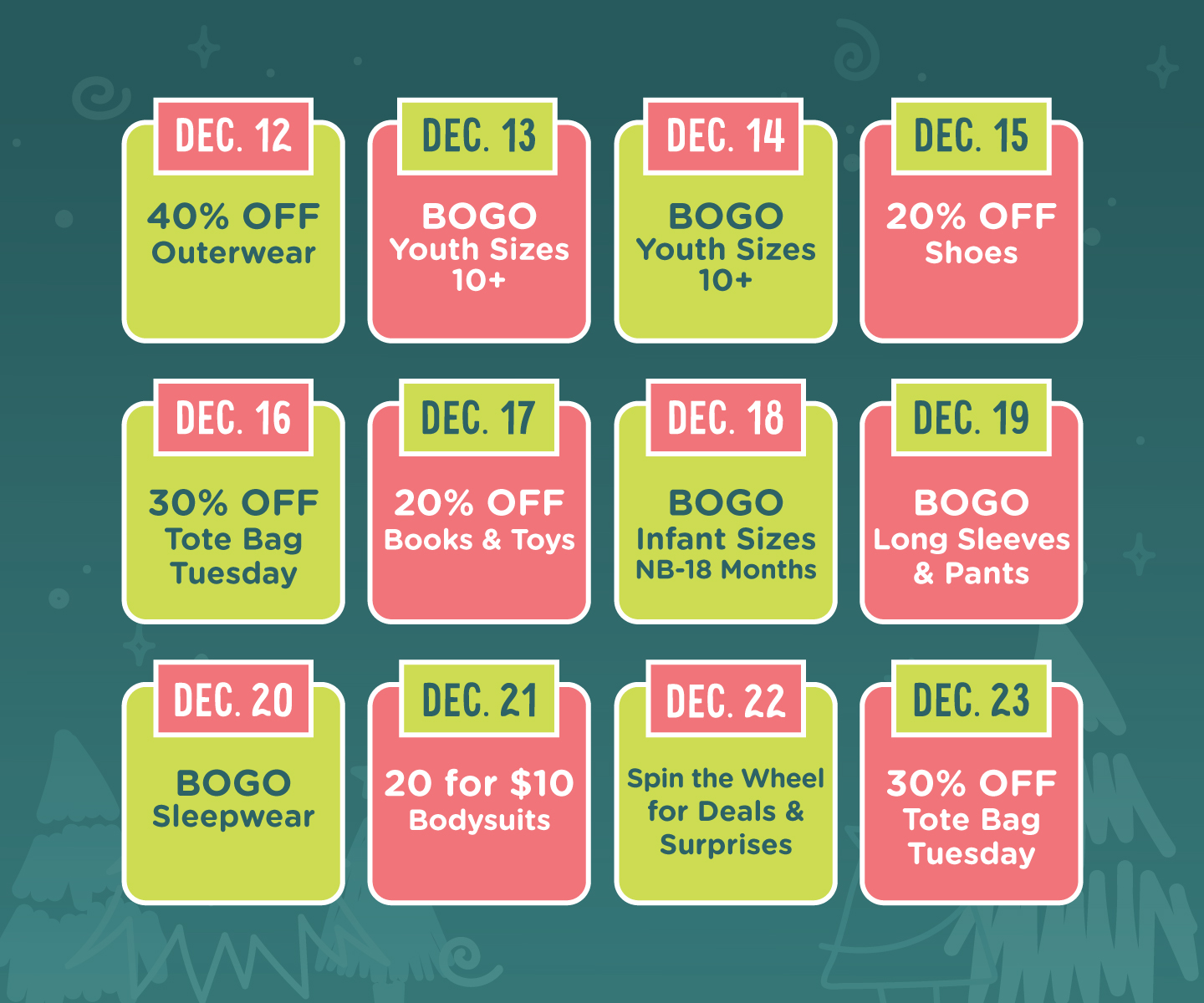 12 Days of Deals Going On Now