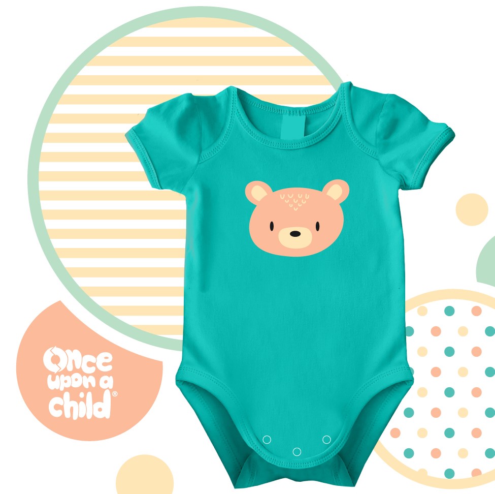 Baby Bodysuit with a bear on it