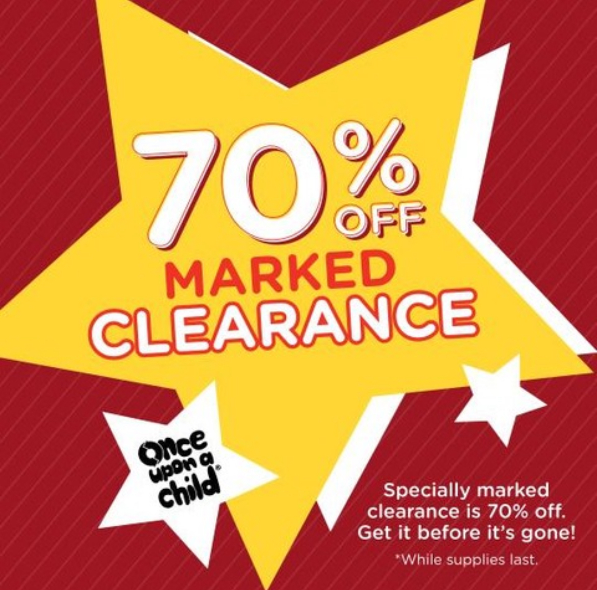 70% Off Clearance