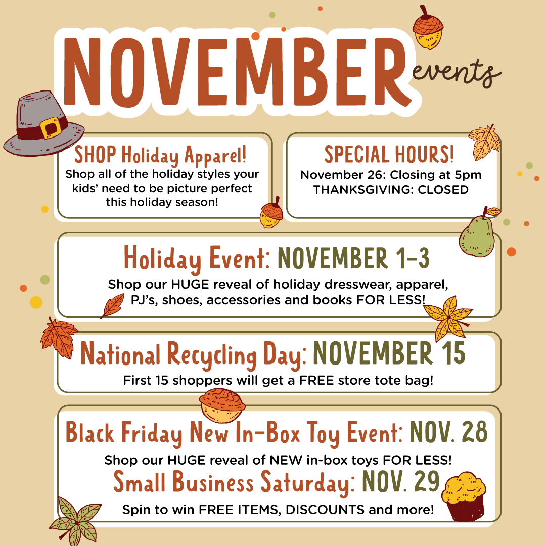 Check out what we've got planned for November