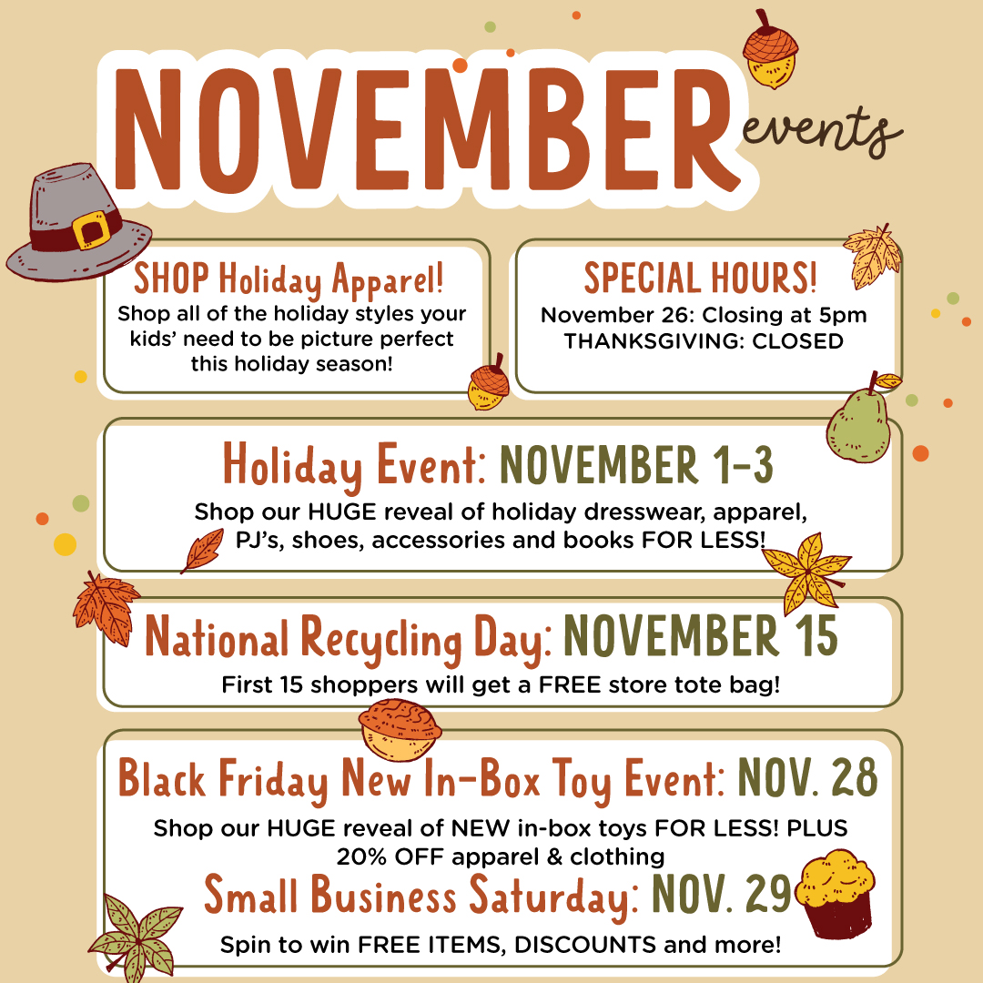 Check out what we've got planned for November