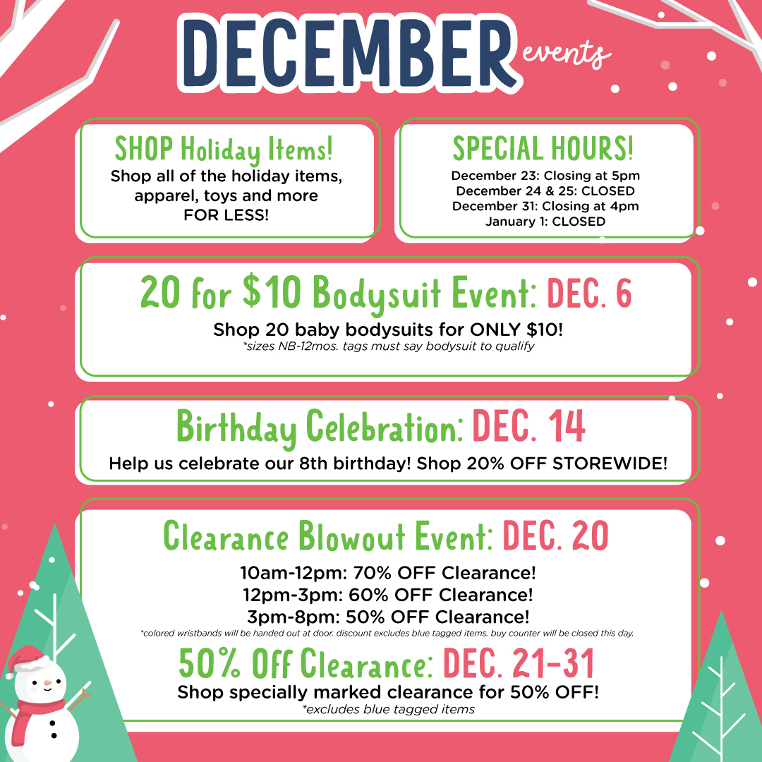 Check out what we've got planned for December