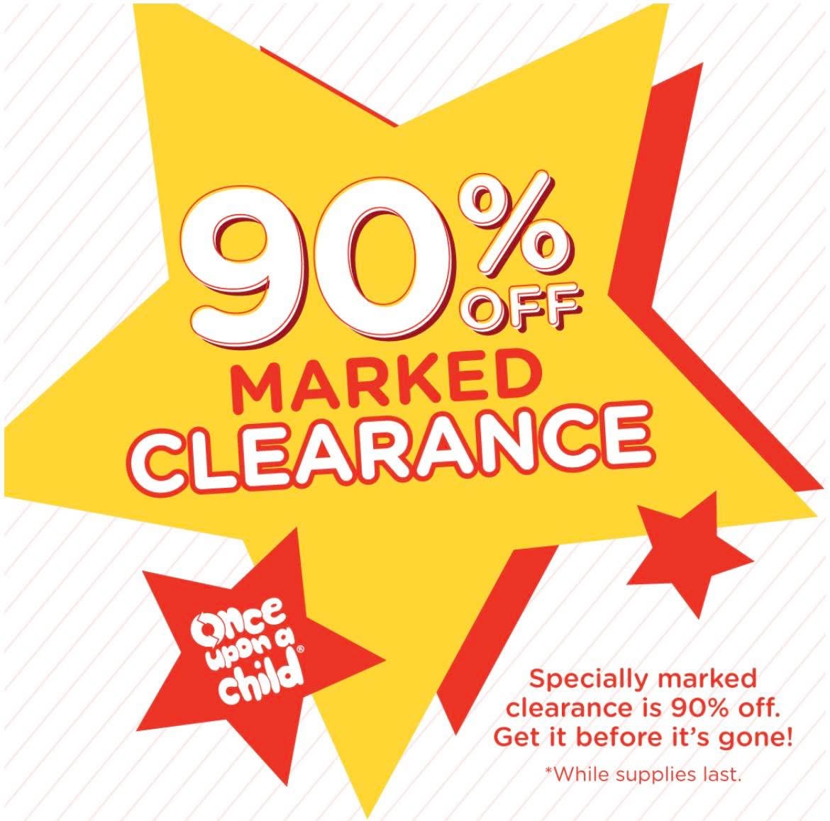 90% Off Clearance Sale!