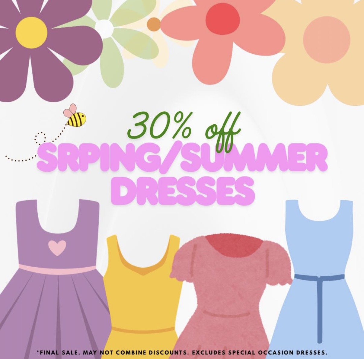 30% Off Spring Dresses!