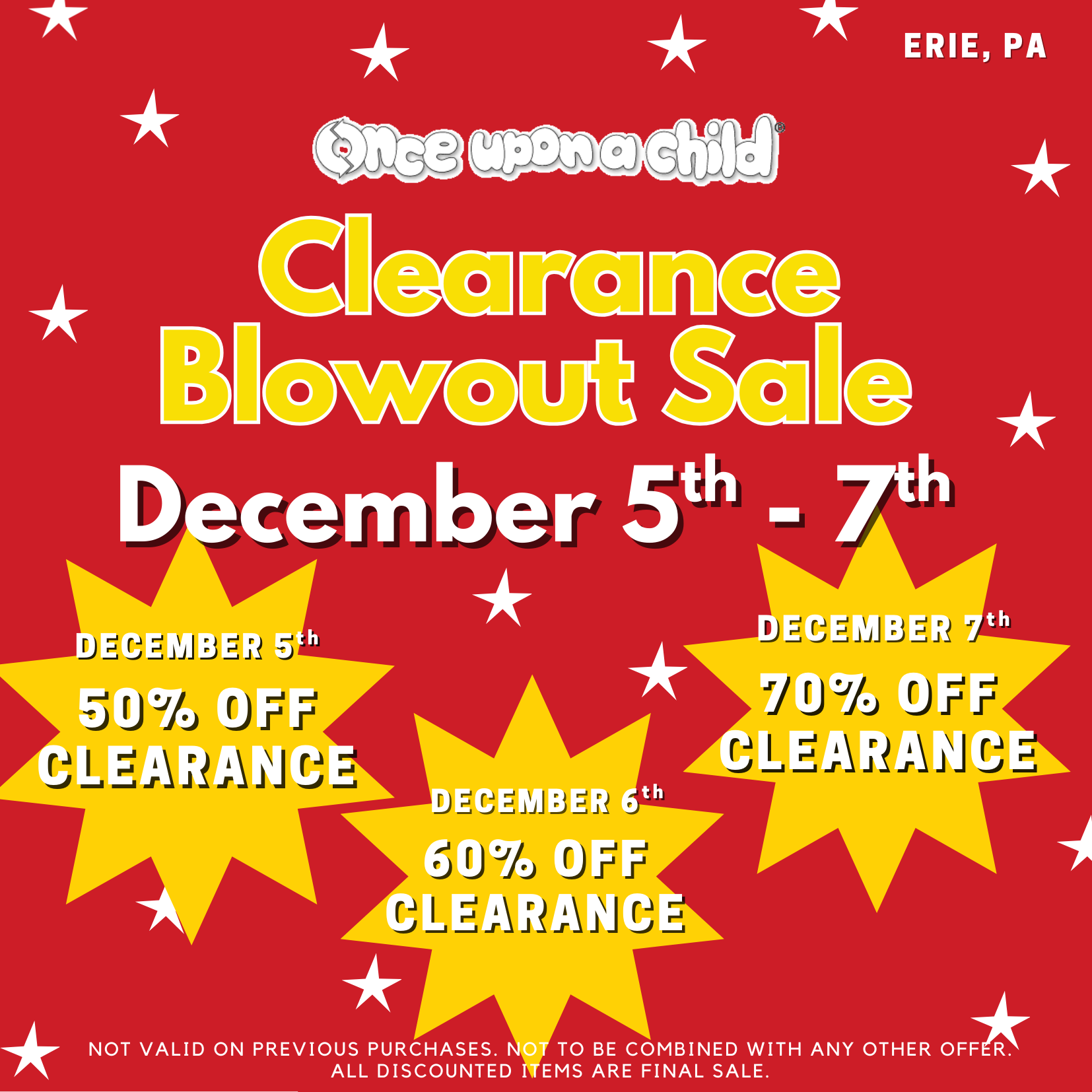 Clearance Blowout