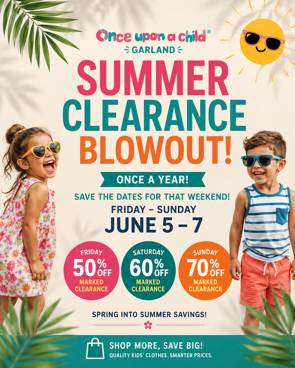 Clearance Blowout Event 6/5-7