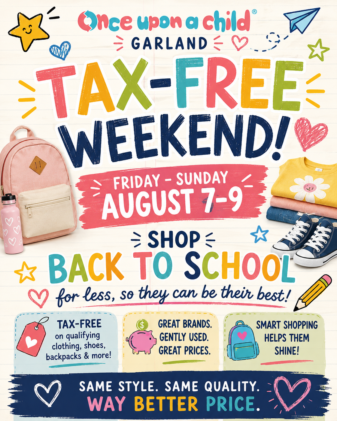 Tax Free Weekend Savings Event