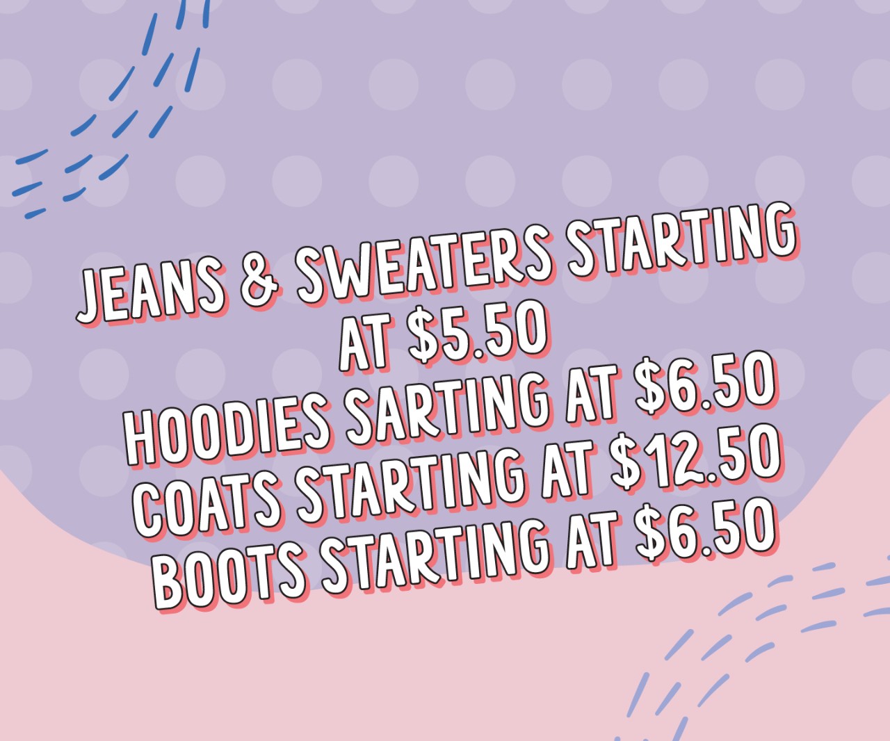 Prices starting at