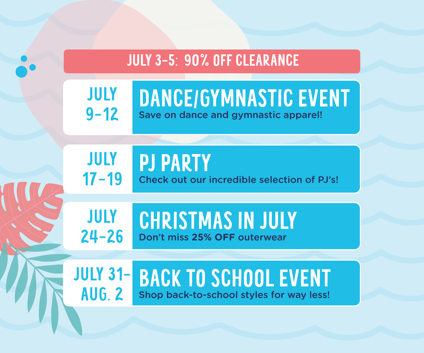 Don't Miss This Month's Events!