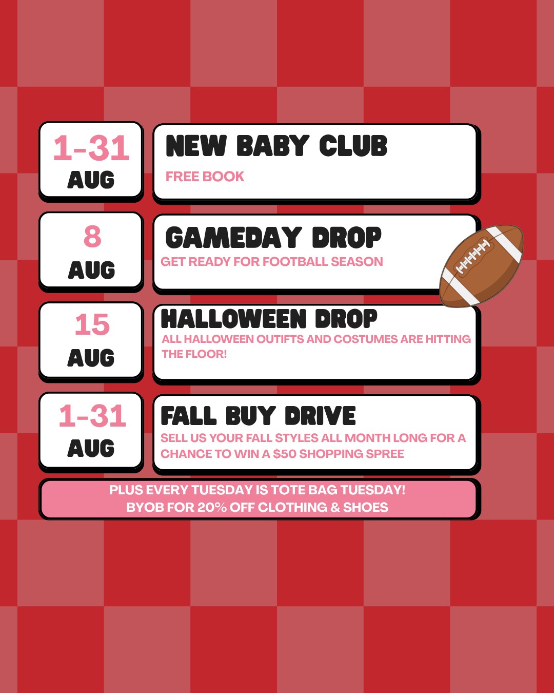 August Promos