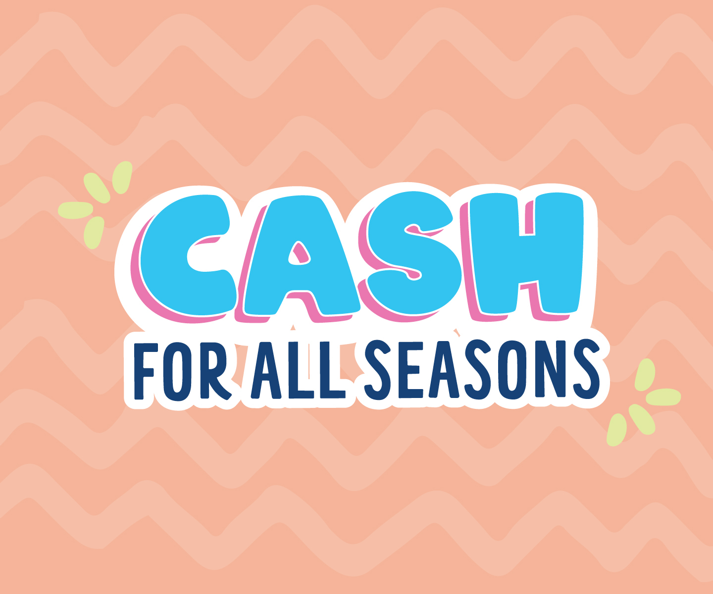 pink zigzag background with the words shop kids stuff for less