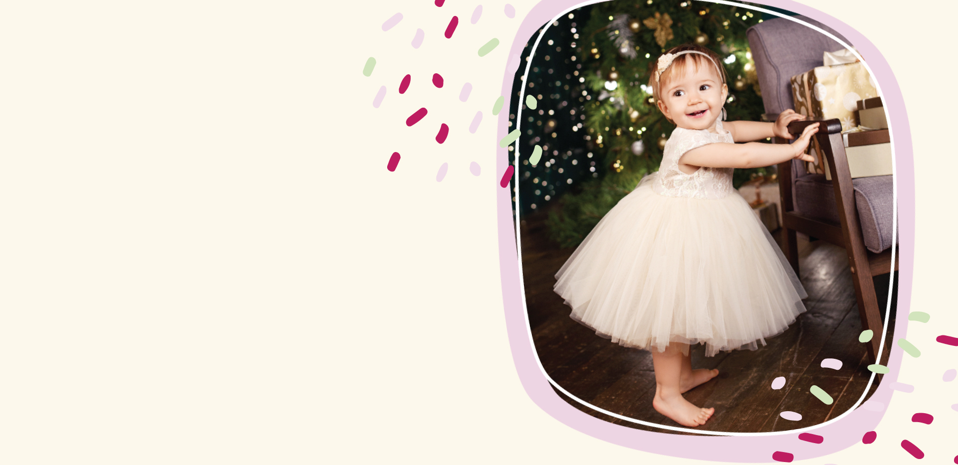 girl in holiday dress