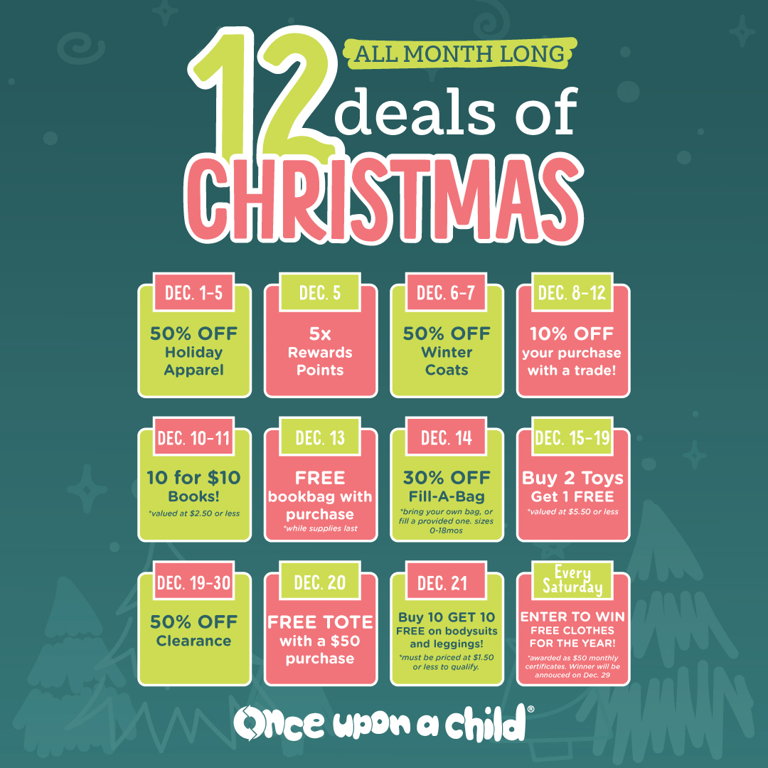 Shop our 12 Deals of Christmas