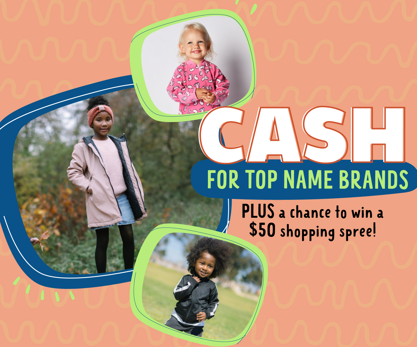 Sell us top, name brand kids' apparel!
