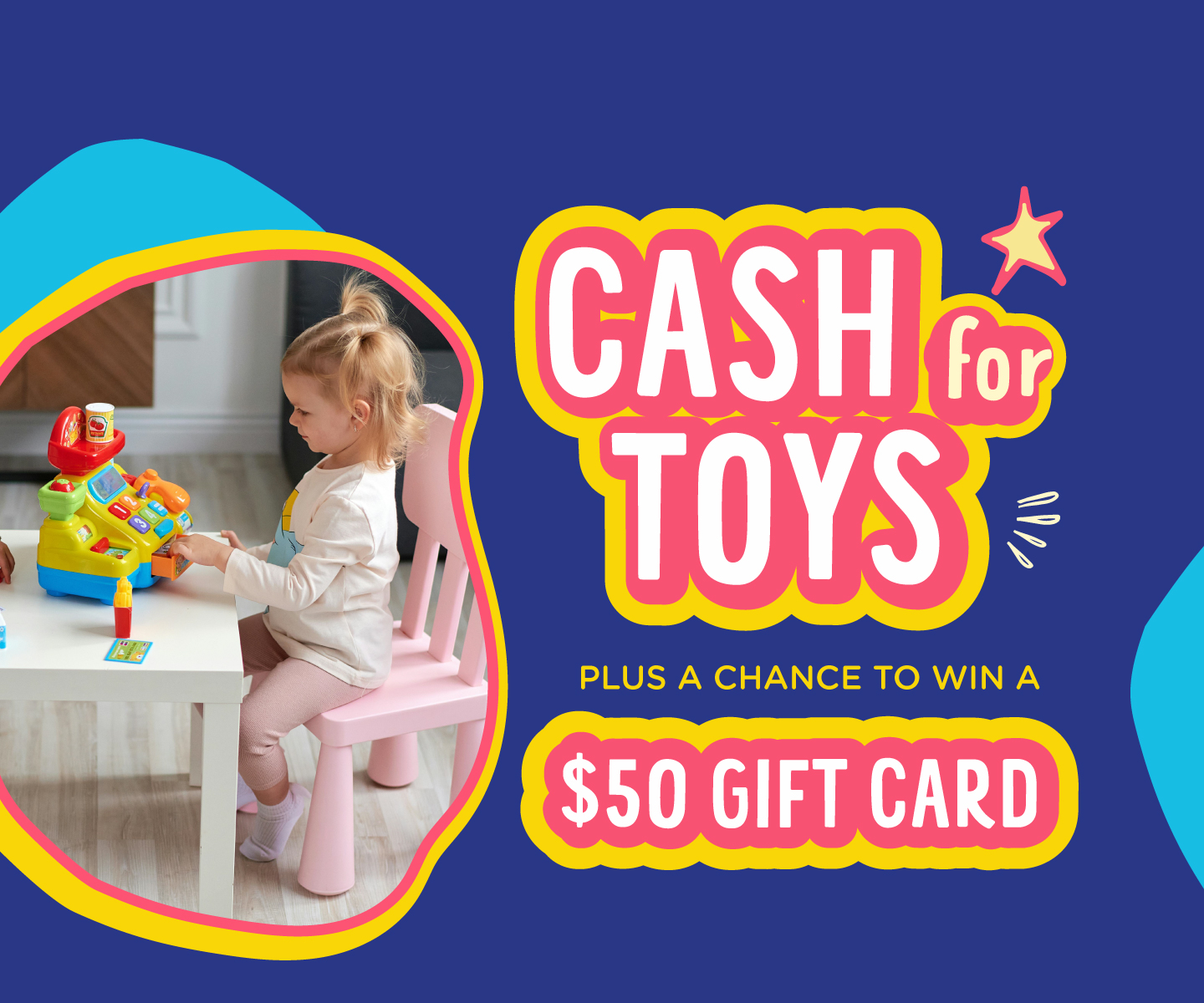 Sell us top, name brand kids' toys!