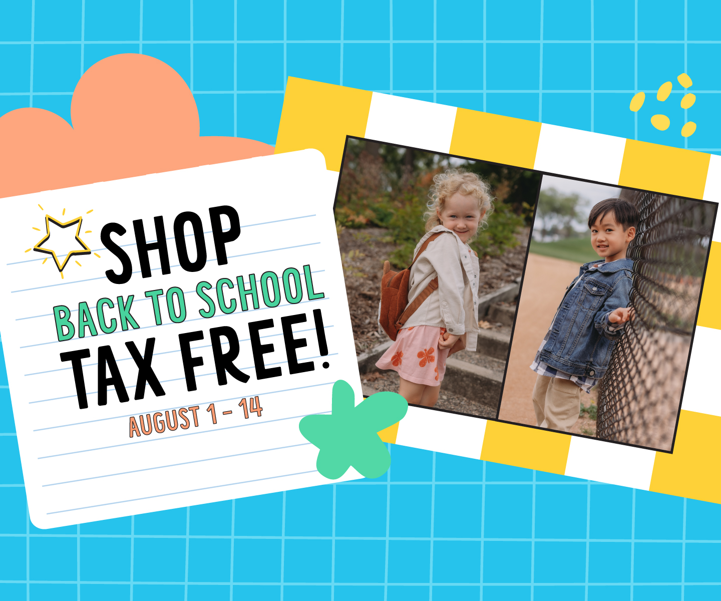 Shop Back To School Tax Free!