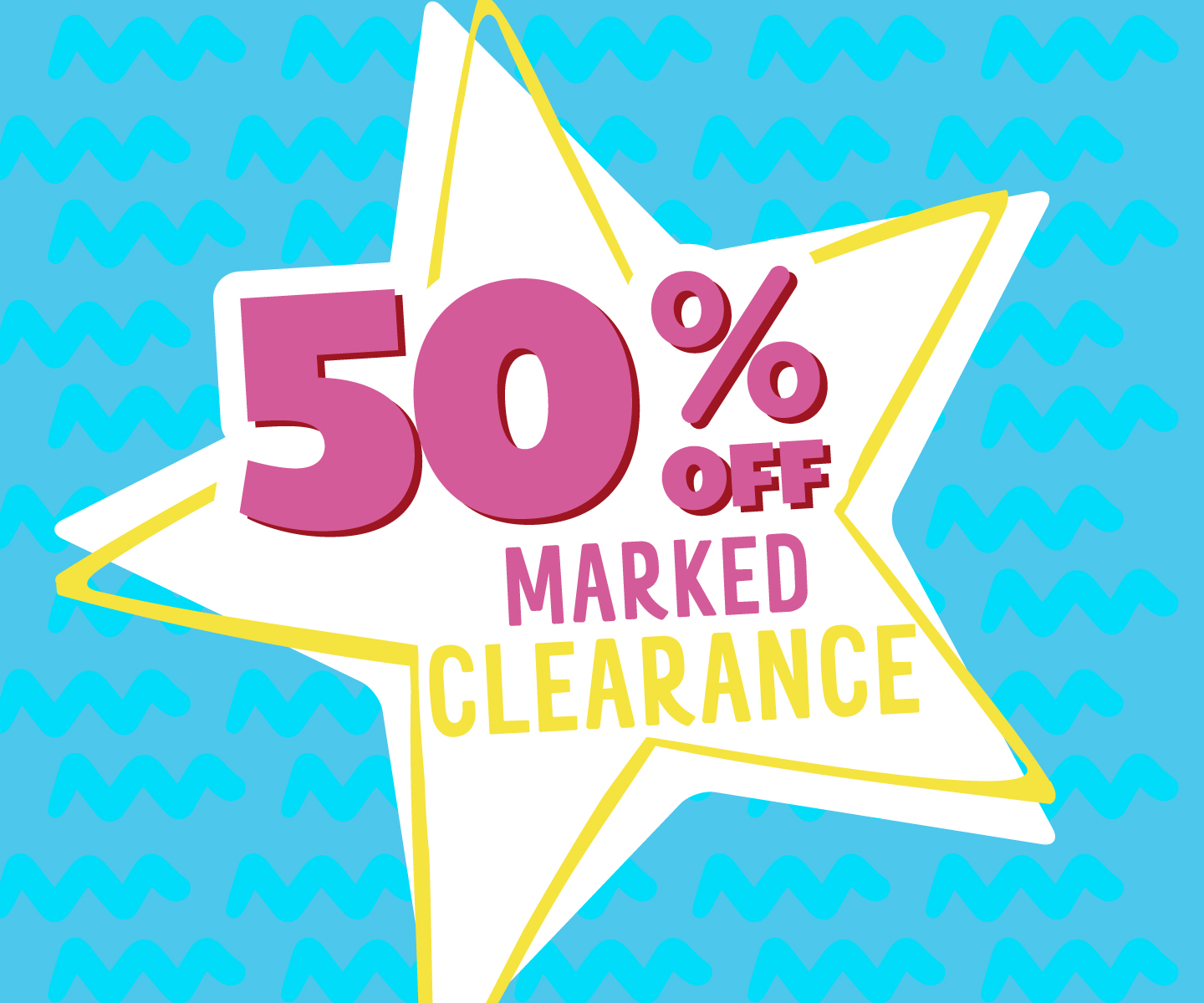 Going On Now 50% OFF Clearance