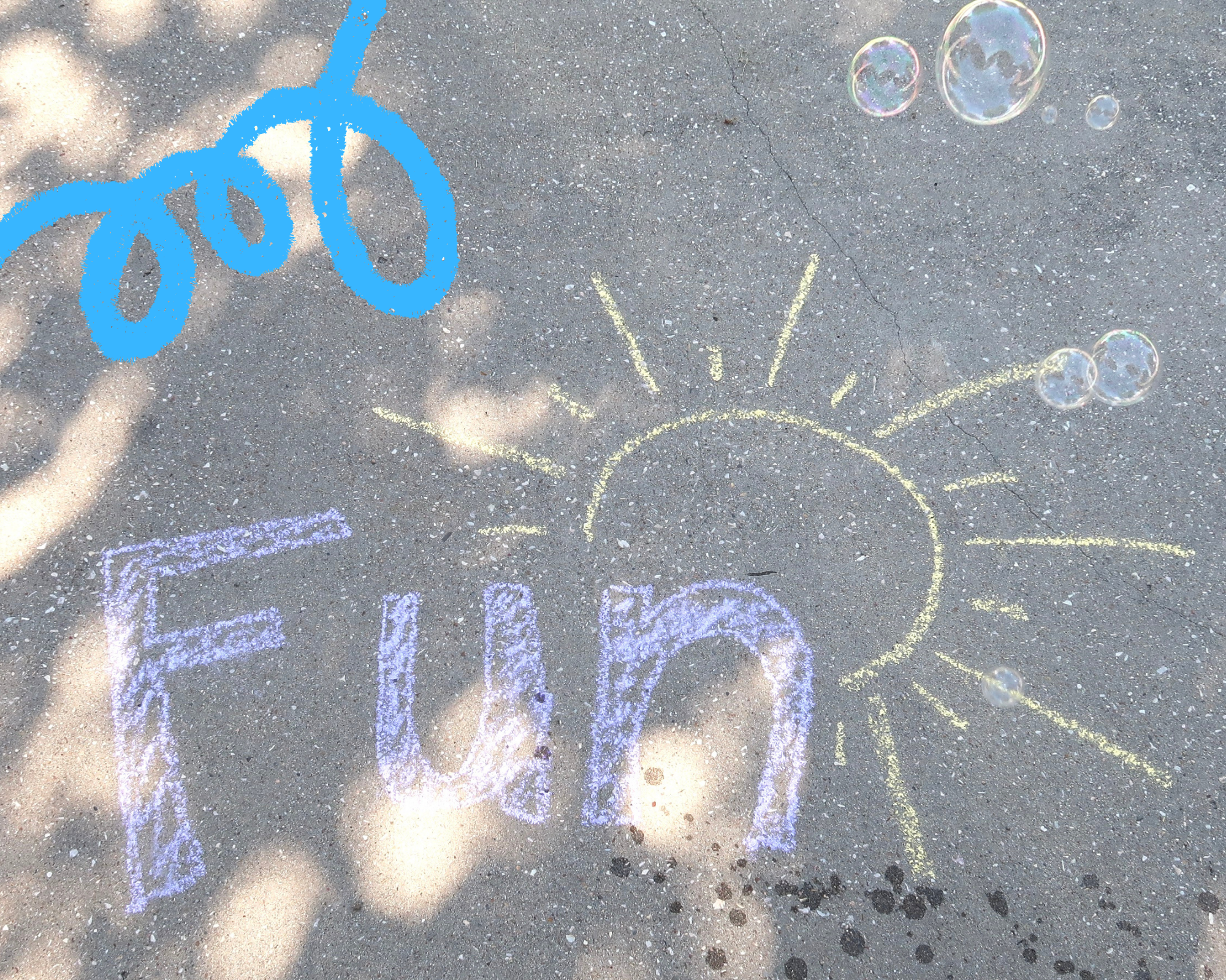chalk drawing fun
