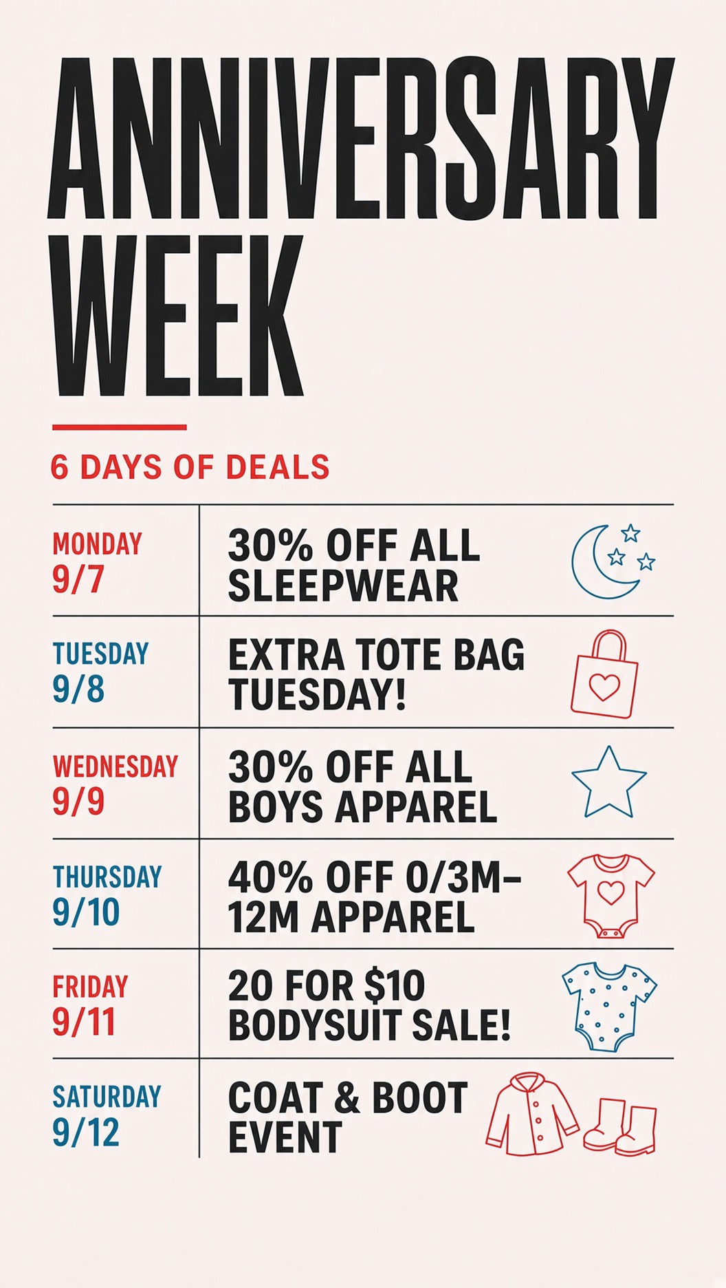 Anniversary Week: 6 Days of Deals!