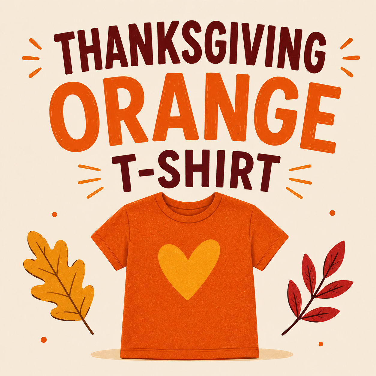 Thanksgiving & Orange t-shirt Drop