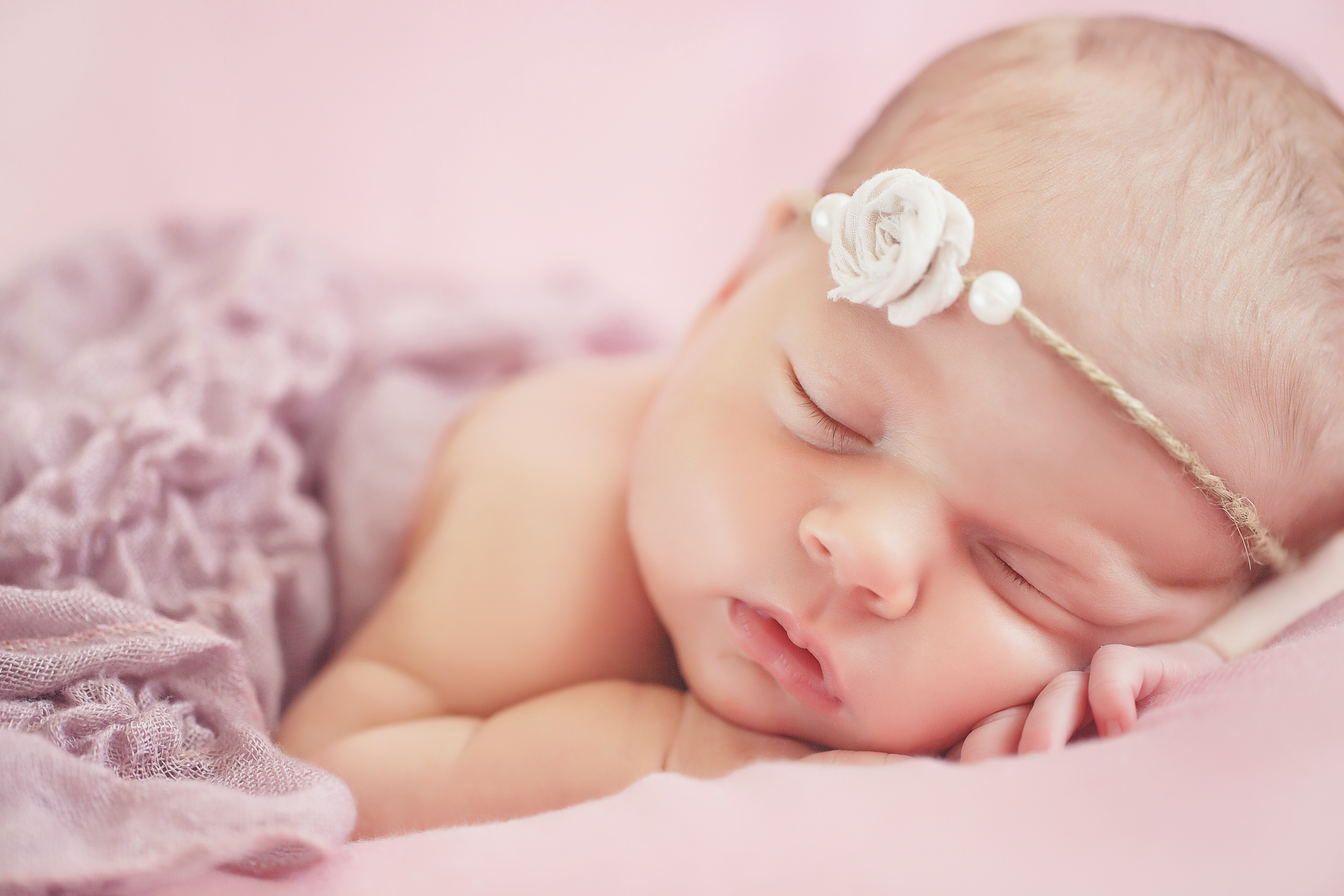 Newborn baby girl