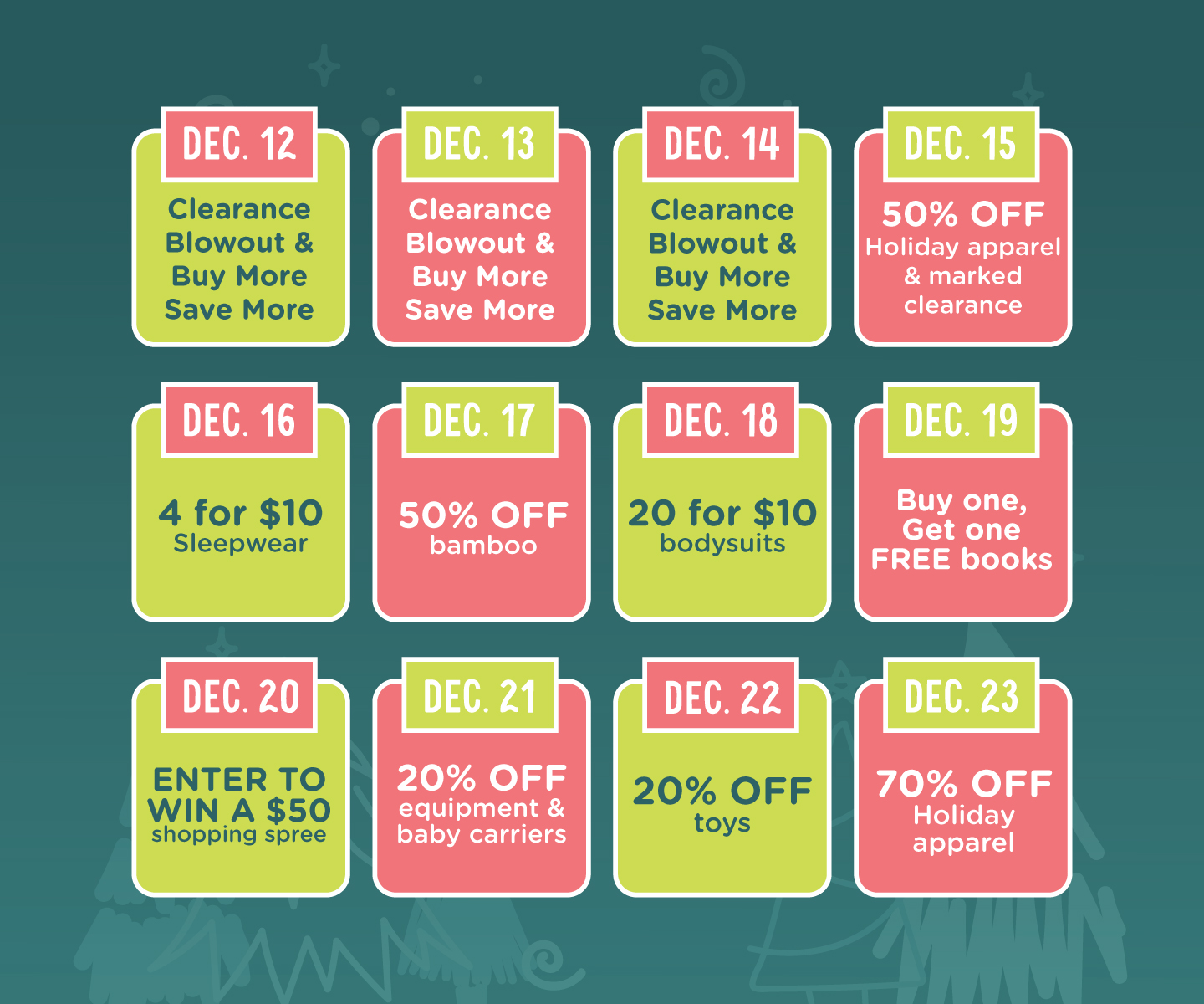 12 Days of Christmas Going On Now