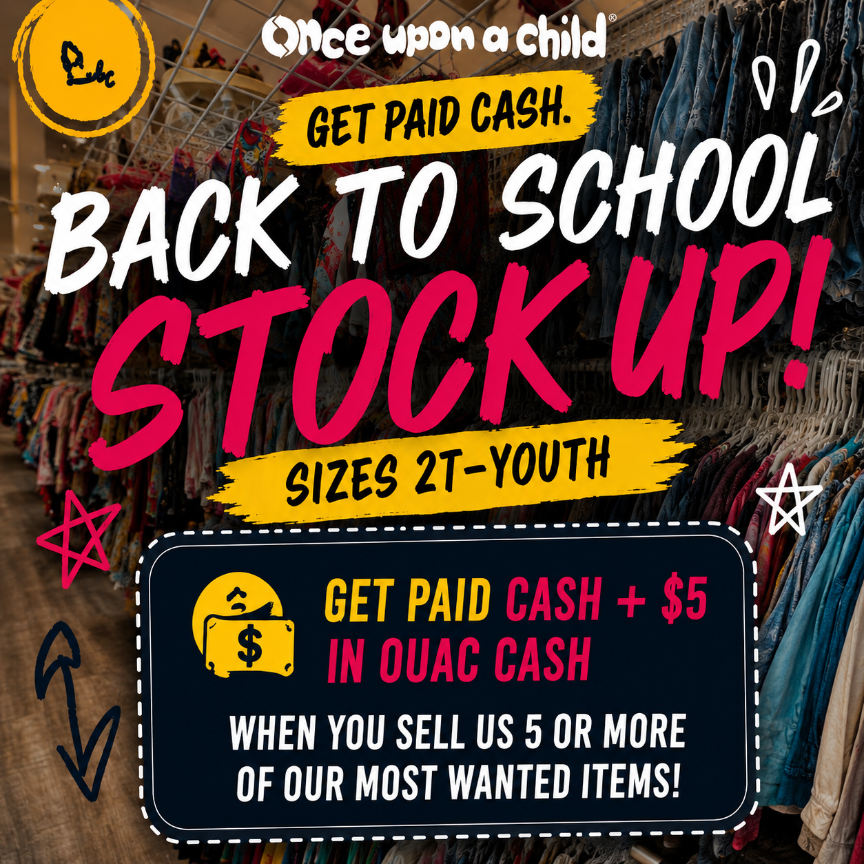 BACK TO SCHOOL STOCK UP
