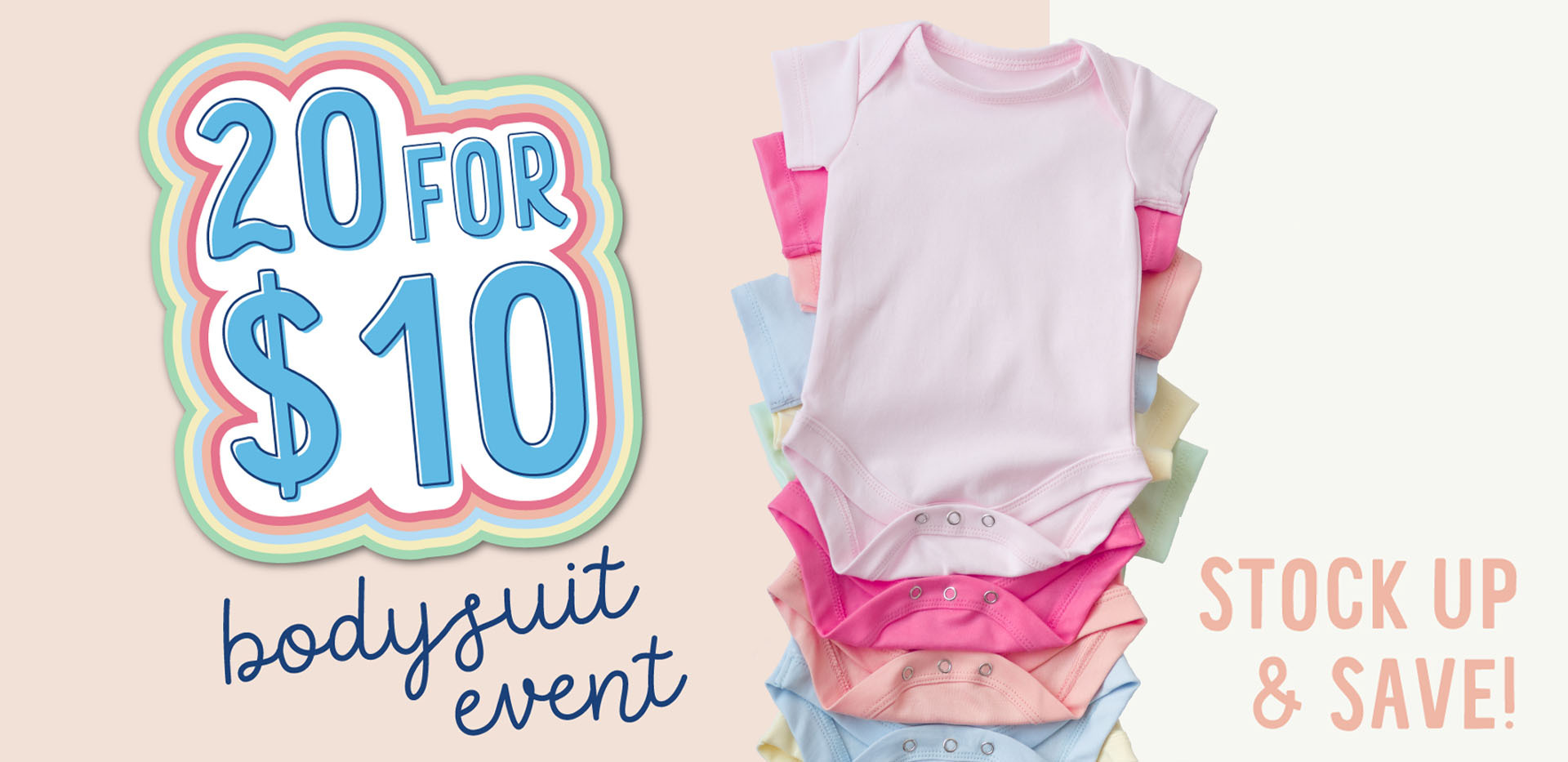 20 for $10 Bodysuits & Mix n Match Leggings!