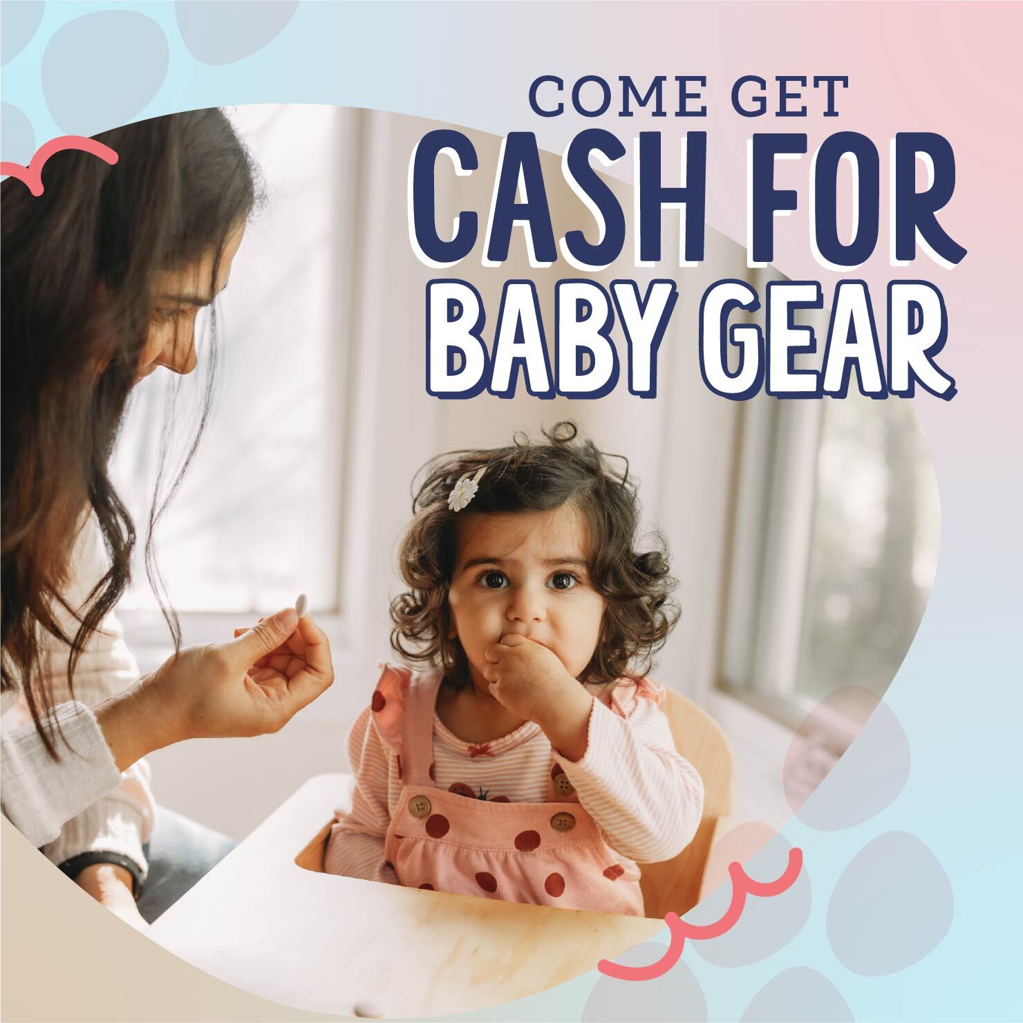 cash for baby equipment