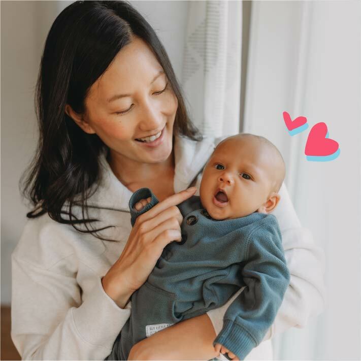 A Mom and a Baby