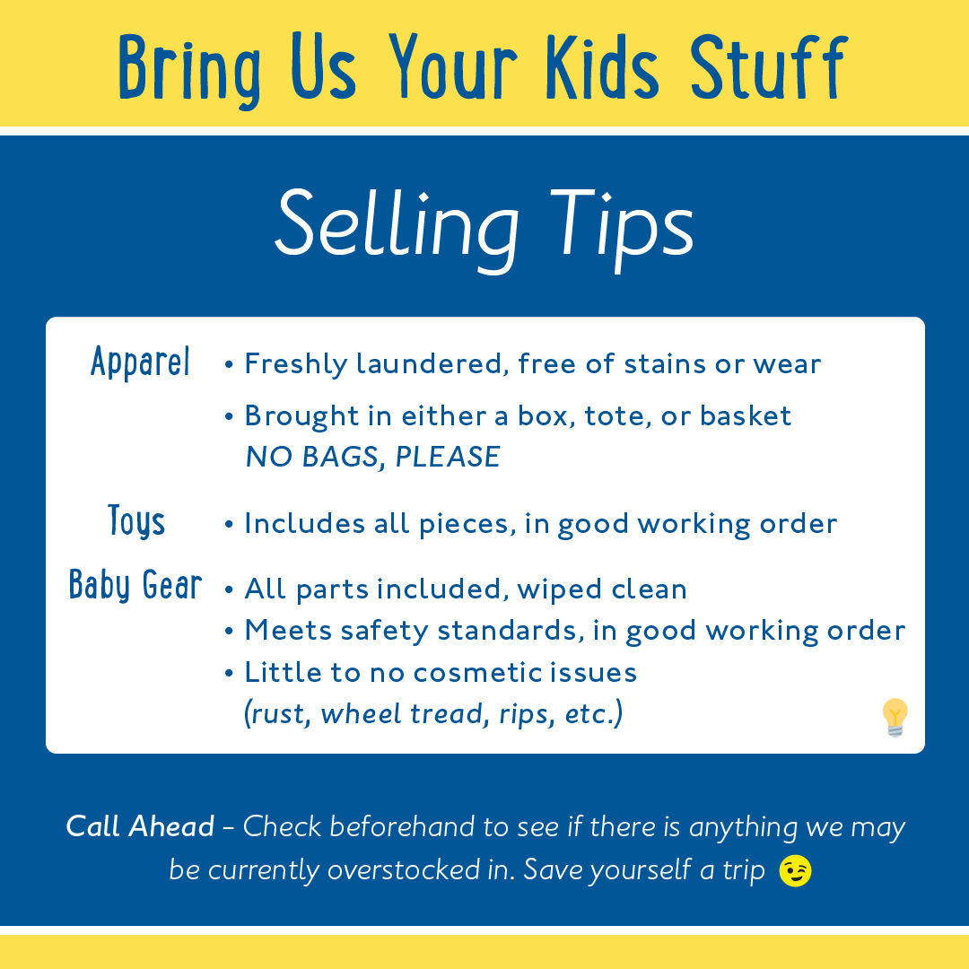 We Pay Cash For Gently Used Kids Stuff