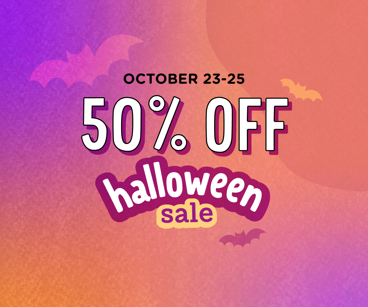 50% OFF Halloween This Weekend
