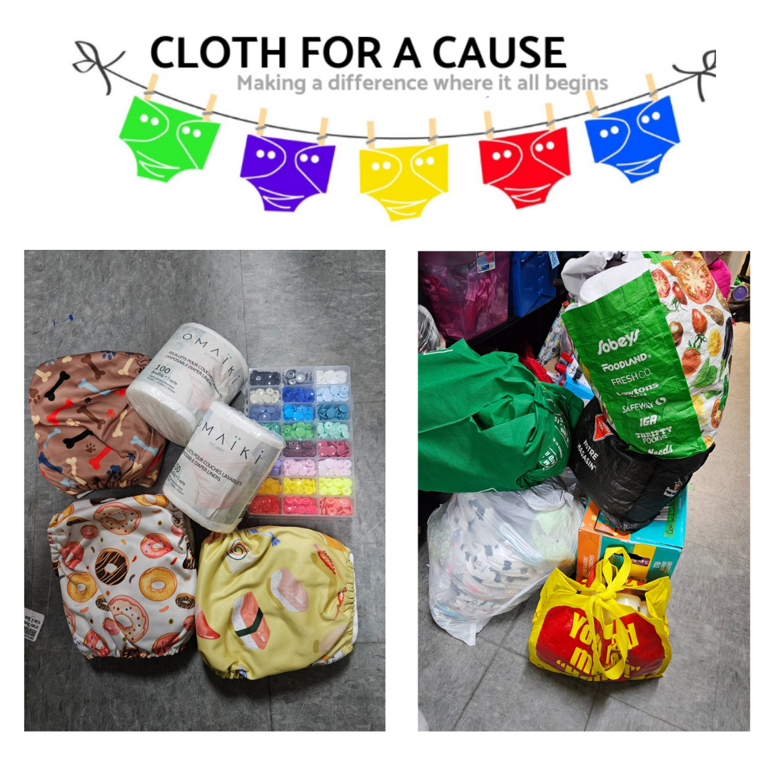 We collect gently used cloth diapers
